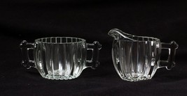 Jeannette National Creamer and Sugar Set Pristine Condition Classic Vintage - £15.85 GBP