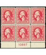 526, Mint XF OG NH Plate Block of Six Stamps Cat $450.00 - Stuart Katz - $325.00