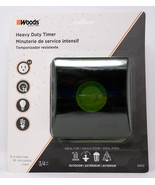 WOODS 50012WD OOUTDOOR 24HR HEAVY DUTY MECHANICAL PLUG-IN TIMER 2 OUTLET... - $265.72 MXN