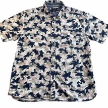 Sunrise Kingdom Shirt Men&#39;s XL Hawaiian All Over Print Button Vintage De... - £9.33 GBP