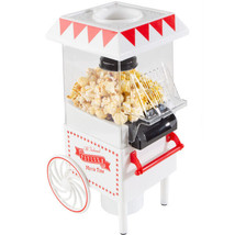 Vintage Style White Electric Air Popcorn Popper Small Table Top Cart - $61.99