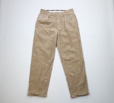 Vtg 90s Polo Golf Ralph Lauren Mens 34x30 Faded Pleated Wide Leg Corduroy Pants - £44.28 GBP