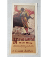 Bullfighting Advertisement Flyer – 4.5&quot; x 9&quot; - Plaza de Nuevo Laredo #24 - €11,28 EUR