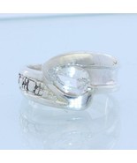 Natural White Clear Topaz Gemstone Handmade Sterling Silver Ladies Ring ... - £43.89 GBP