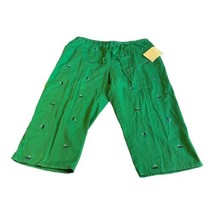 Quacker Factory Pants Womens Plus 2X Capri Green Embroidered Whale Crop ... - $51.41