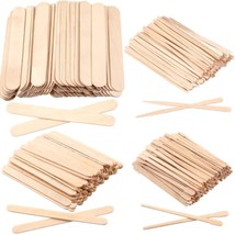 450Pcs Wooden Wax Sticks, Assorted Style Waxing Wooden Applicator Wax Sp... - £13.68 GBP