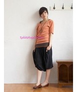Japan Smocked Waist Pleated Slouch Bubble Pant Skirt! Black FREE US SHIP... - $330.71 MXN