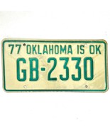 1977 United States Oklahoma Garfield County Passenger License Plate GB-2330 - $20.31 CAD
