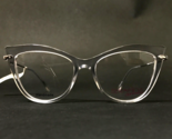 Serafina Eyeglasses Frames SUSAN CRYSTAL Gray Clear Silver Cat Eye 53-17... - $51.22