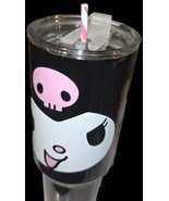 Hello Kitty Bioworld Kuromi Black 40 Oz Stainless Steel Tumbler Friend I... - $294.49 MXN