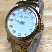 Marc Jacobs MBM3111 Unisex 50m Gold Tone Steel Analog Quartz Watch~New B... - $25.26