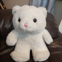 1997 Build a Bear &quot;Baby&#39;s First Pink&quot; White Bear Plush 11&quot; Vintage Stuff... - $20.30