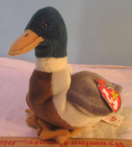 TY Beanie Babies Baby plush WATER FOWL DUCK  &quot;JAKE &quot;  W/TAG - £9.35 GBP