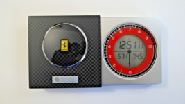FERRARI By Oregon Scientific Quartz Digital Portable Clock - £55.87 GBP