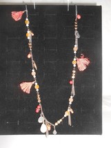 J. Jill ~  Very Beautiful Charms &amp; Tassels necklace - £7.77 GBP