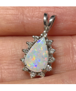 Australian Opal Pendant  14K Gold, Gem &amp; Opal Report , Make an offer wel... - £1,153.63 GBP