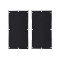 Chafik Accent 17&quot;x32&quot; Mirror 2Pc, Mirrored, Natural Oak &amp; Chrome Finish - $135.00