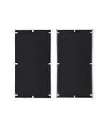 Chafik Accent 17&quot;x32&quot; Mirror 2Pc, Mirrored, Natural Oak &amp; Chrome Finish - $135.00