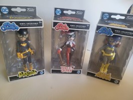 Funko Rock Candy Lot Of 3 Batgirl &amp; Harley Quinn New - £35.05 GBP