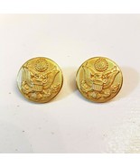 B-S brand Button LOT of 2  Army Military Uniform Eagle Seal 7/8&quot; Sewing ... - £7.76 GBP