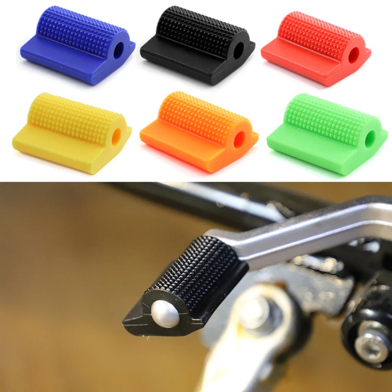Niversal motorcycle shift gear lever pedal rubber cover shoe protector foot peg toe gel thumb200