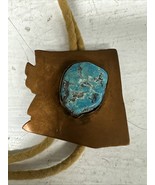 BOLO Tie Copper With Turquoise Natural Stone - $1,866.06 MXN
