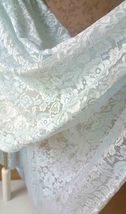 Light-blue High Low Lace Dress Bridesmaid Custom Plus Size Sleeveless Lace Dress image 2