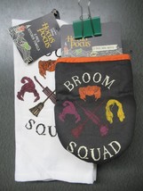 Hocus Pocus Broom Squad 4pc. Kitchen Towel/Oven Mitt Set - £15.44 GBP