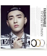 Stainless Steel Huggie Hoop Earrings Unisex Fashion Jewelry Gift For Wom... - $10.10 CAD+