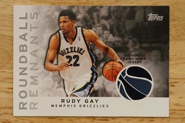 Rudy Gay 2009 Topps Roundball Remnants Jersey Patch RR-RG Memphis Grizzlies - £7.90 GBP