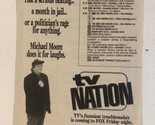 Tv Nation Print Ad Vintage Michael Moore TPA4 - £4.72 GBP