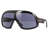 Tom Ford CASSIUS 965 01A Shiny Black / Gray Sunglasses TF965 01A 78mm - £283.16 GBP