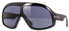Tom Ford CASSIUS 965 01A Shiny Black / Gray Sunglasses TF965 01A 78mm - £282.85 GBP