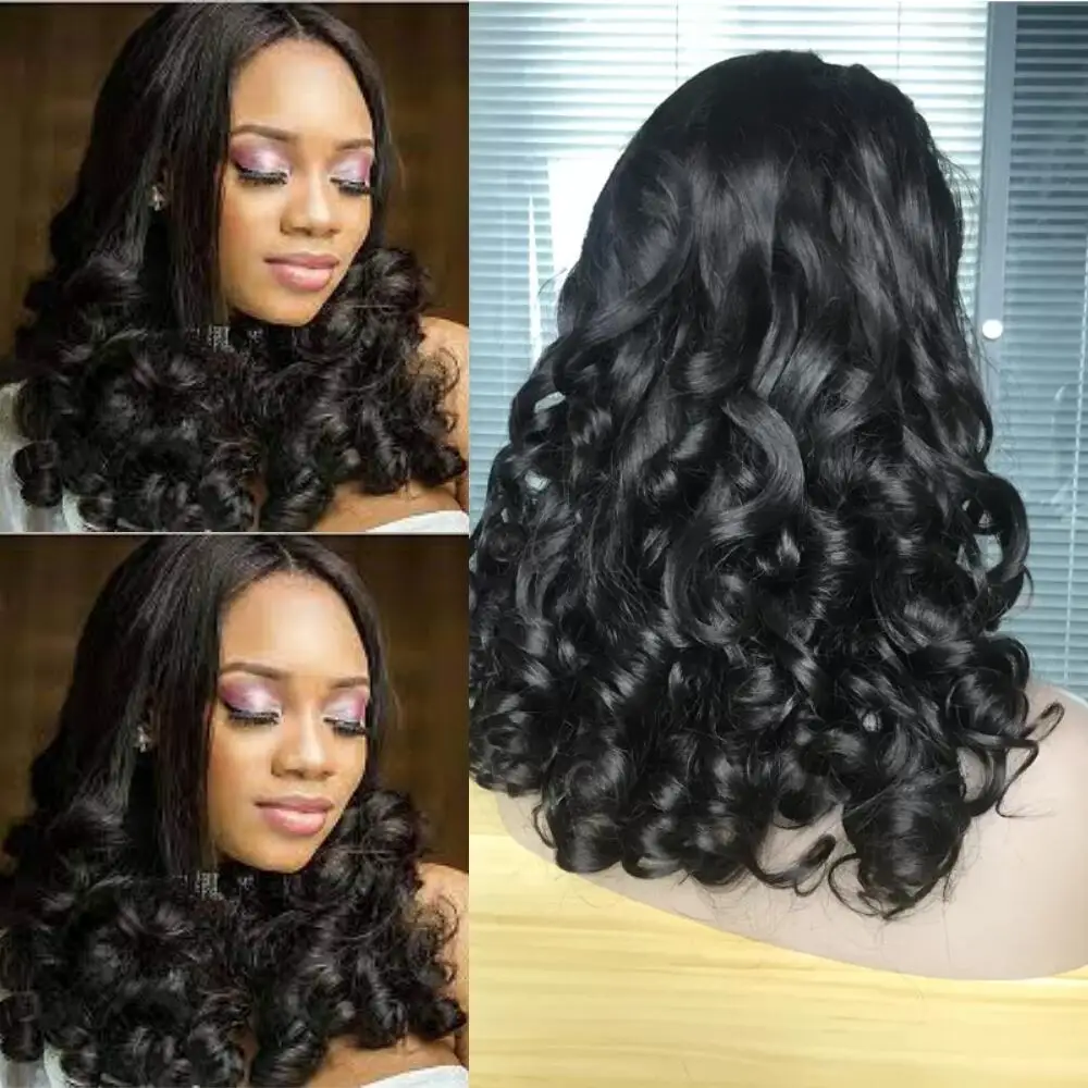 Sapphire Egg Romantic Curl 4X4 HD Lace Closure Human Hair Wig 180% Spiral Curly - £74.28 GBP+