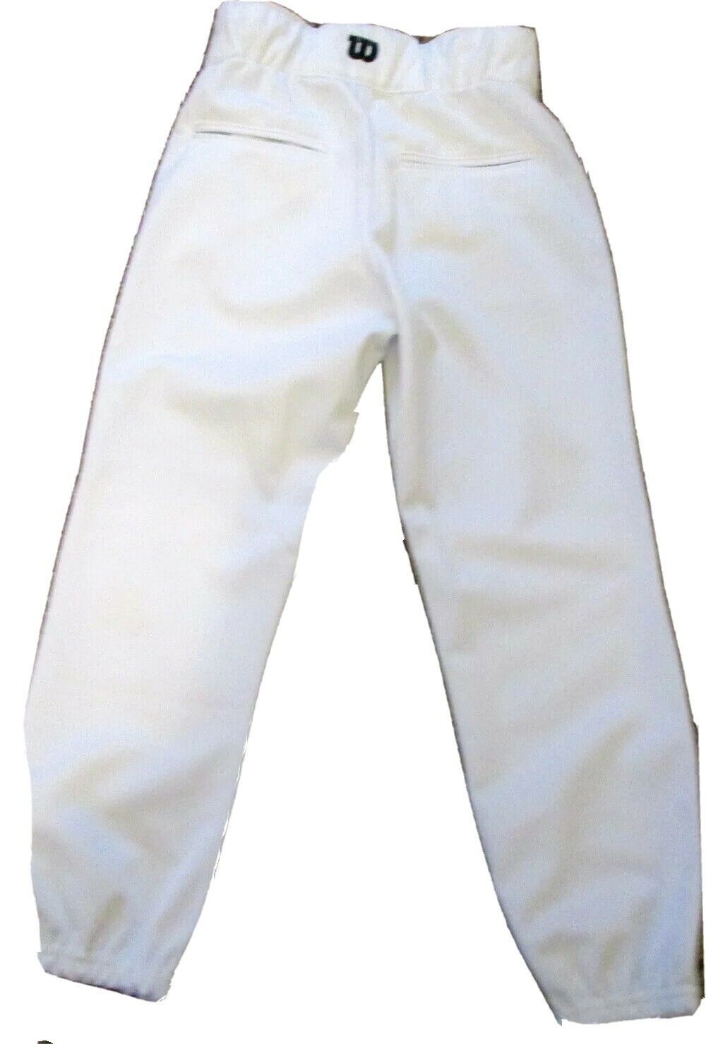 Primary image for Wilson Baseball Pants, Youth Medium, White WTA 4210