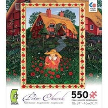 Peter Church: Poppy Garden (used 550 PC jigsaw puzzle) - $12.00