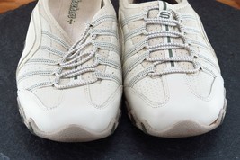 SKECHERS Women Size 7.5 M Shoes Beige Walking Leather 21162 - £13.19 GBP
