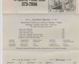 Bayou Bay Seafood House Menu Chapman Highway Knoxville Tennessee 1990&#39;s - $17.82