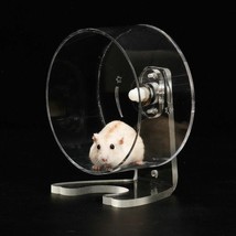Transparent Acrylic Pet Exercise Wheel - The Ultimate Hamster Fitness Experience - £15.94 GBP