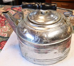 Vintage Revere chrome tea kettle 10 by 8 by 7 inches - £19.54 GBP