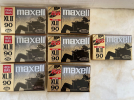 7 Maxell Xlii 90 Min Type Ii High Bias Blank Audio Cassette Tape New Sealed - £39.32 GBP