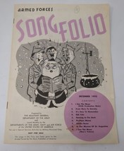US Military Army Armed Forces Song Folio Christmas December 1953 Sheet Music - £11.82 GBP