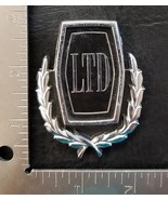 VINTAGE FORD &quot;LTD&quot; CREST EMBLEM TRIM SCRIPT METAL BADGE ORNAMENT NAMEPLATE - $20.00