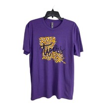 LSU Womens Shirt Adult Size Large Tee Purple LSU Tigers Short Sleeve Louisiana - $16.88