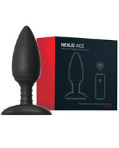 Nexus Ace Remote Control Butt Plug Medium Remote Control Black - £48.50 GBP