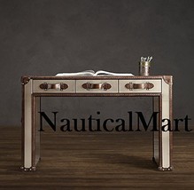 NauticalMart Mayfair Steamer Trunk 3-Drawer Desk - £1,397.61 GBP