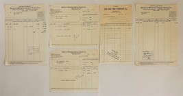 LOT 1929-30 antique 5pc SCHLAPPIG AUTO RECEIPTS reinholds pa KELLY-SPRIN... - £36.94 GBP