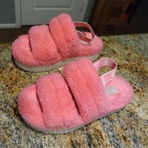 Rare Ugg Women&#39;s Super Fluff Slippers Size: 8 Pink Blossom  - £50.80 GBP