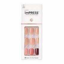 KISS imPRESS No Glue Mani Press On Nails, Design, &#39;Rain Check&#39;, Blue, Short Size - £7.88 GBP+