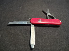 Victorinox Rostfrei Switzerland Multi-Tool Knife Blade Red Scissors Toothpick - $19.95
